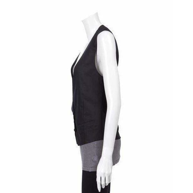 Womens Jackets + Coats Kris Van Assche Waistcoat With Back Knot White Smoke