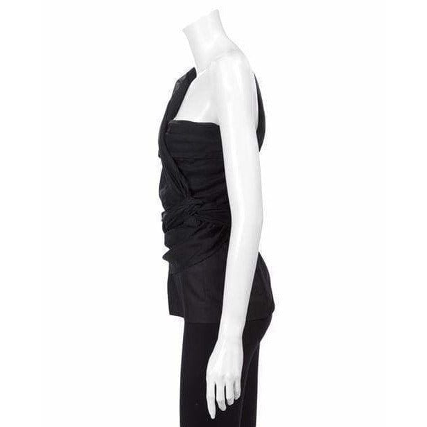 Womens Tops Kris Van Assche Bustier Top Black