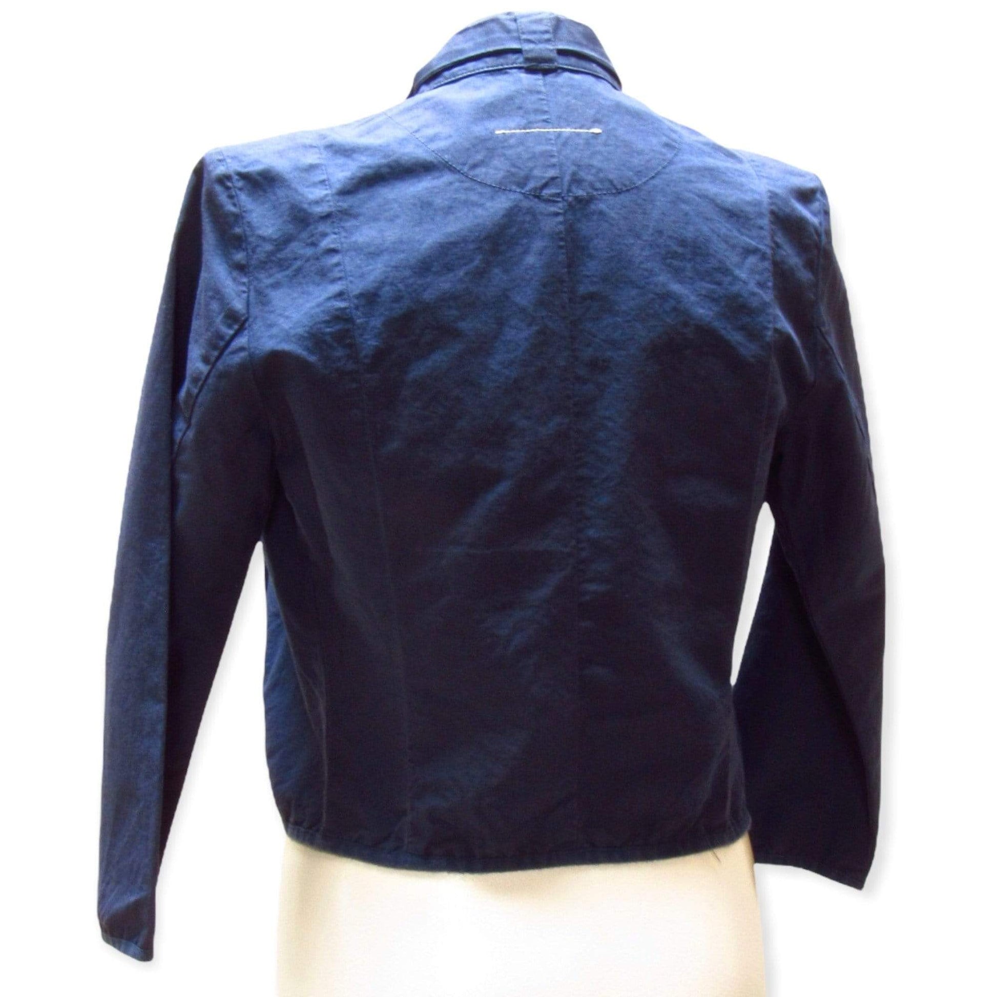 Coats & Jackets Maison Martin Margiela Cropped Jacket - Cotton Blue Zip-Front White Smoke