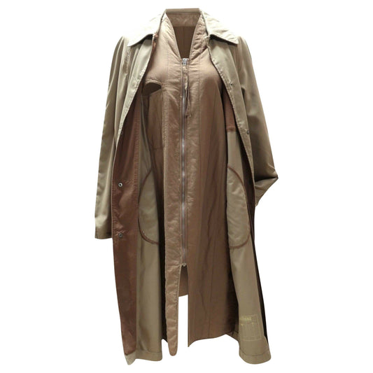 Coats & Jackets Maison Martin Margiela Double Layer Coat Dark Olive Green