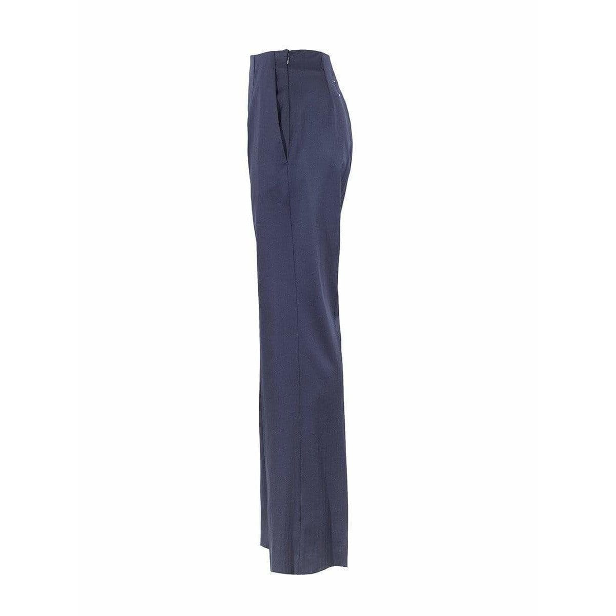 Pants Maison Martin Margiela High Waisted Pants - Gabardine Straight Leg Indigo Dark Slate Gray