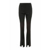 Pants Maison Martin Margiela Slit Leg Fitted Trousers - Cotton Rayon Black Black