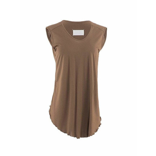 Maison Martin Margiela Shirts & Tops 42 / Brown / Cotton Maison Martin Margiela Sleeveless Top