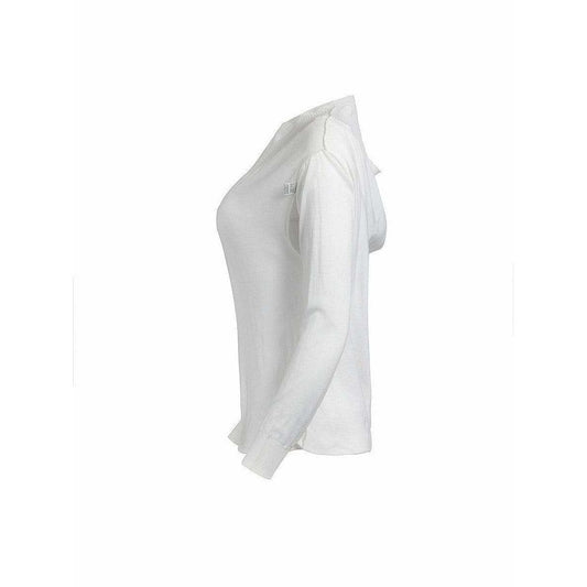 Shirts & Tops Maison Martin Margiela Artisanal Double Layer Knit Top - Cotton Long Sleeve Vintage Light Gray