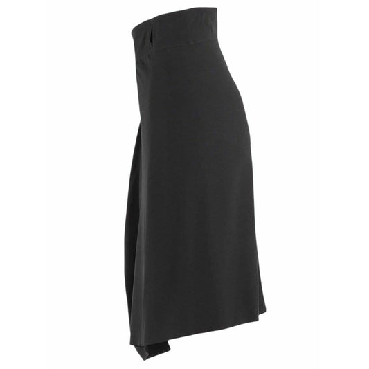 Skirts Maison Martin Margiela Black Draped Waist Mid Length Skirt Dark Slate Gray