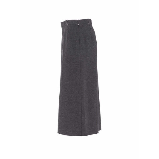 Skirts Maison Martin Margiela Belted Pencil Skirt - Wool Midi Grey Dark Slate Gray