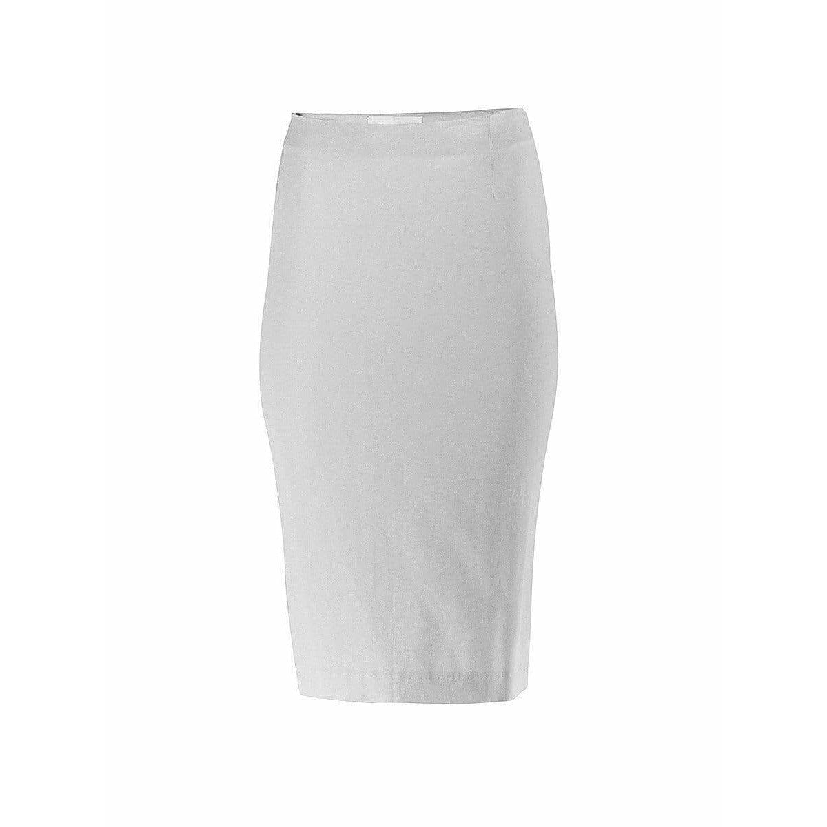 Maison Martin Margiela Silk Midi Skirt Light Gray