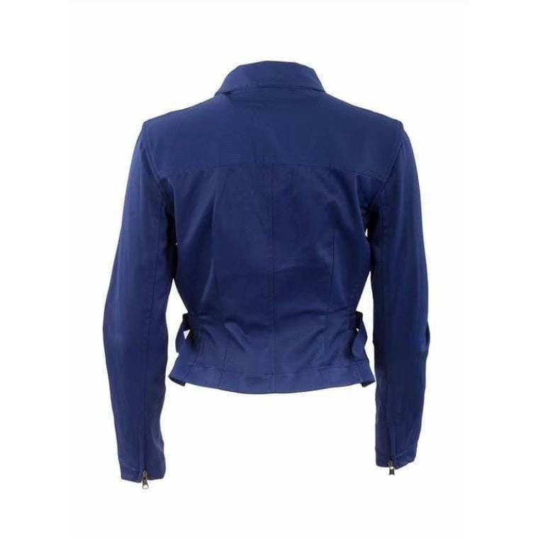 Coats & Jackets Matsuda Cobalt Blue Fitted Moto Jacket Midnight Blue