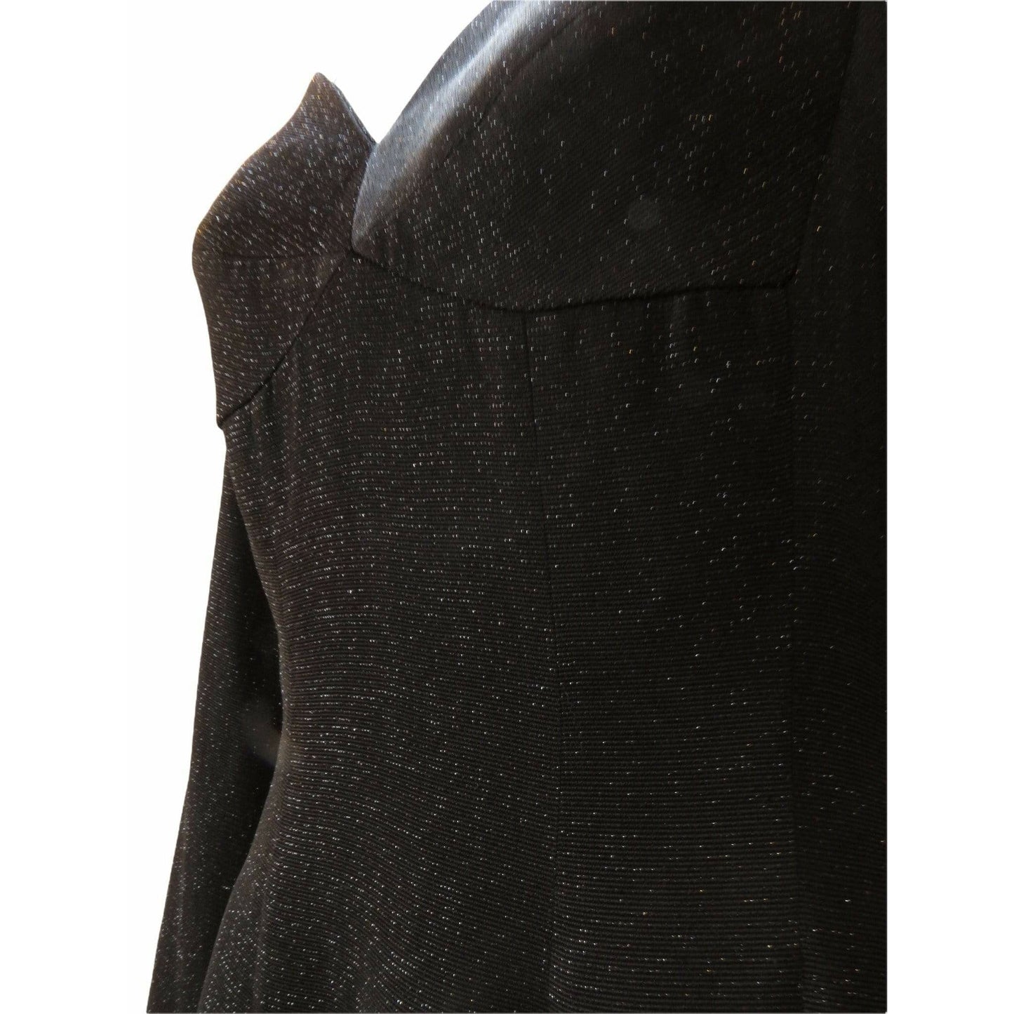 Matsuda Dresses JP3 / Black / Acetate and Rayon Matsuda Nicole Shimmering Black Dress