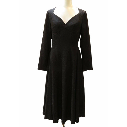 Matsuda Nicole Shimmering Black Dress - Anastasia Boutique