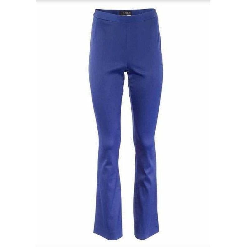 Matsuda Cobalt Blue High Waist Flared Pants Dark Slate Blue