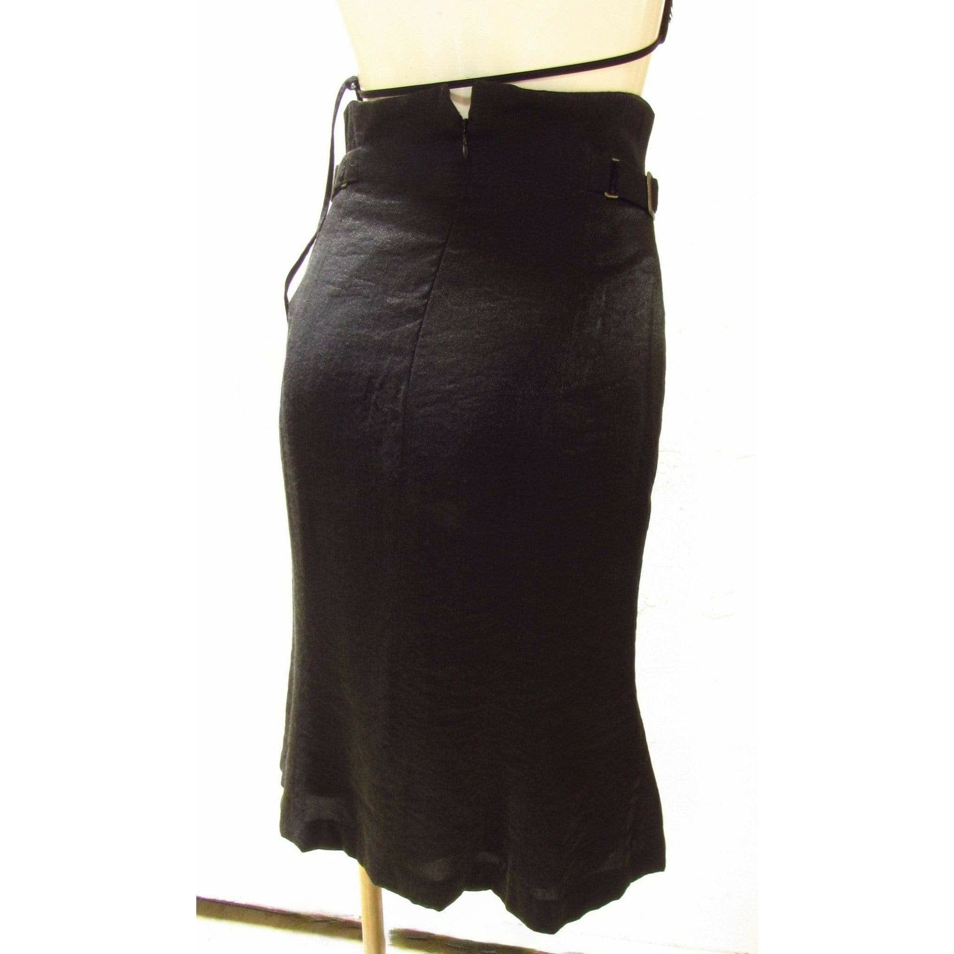 Skirts Matsuda Cinched High Waisted Skirt Black