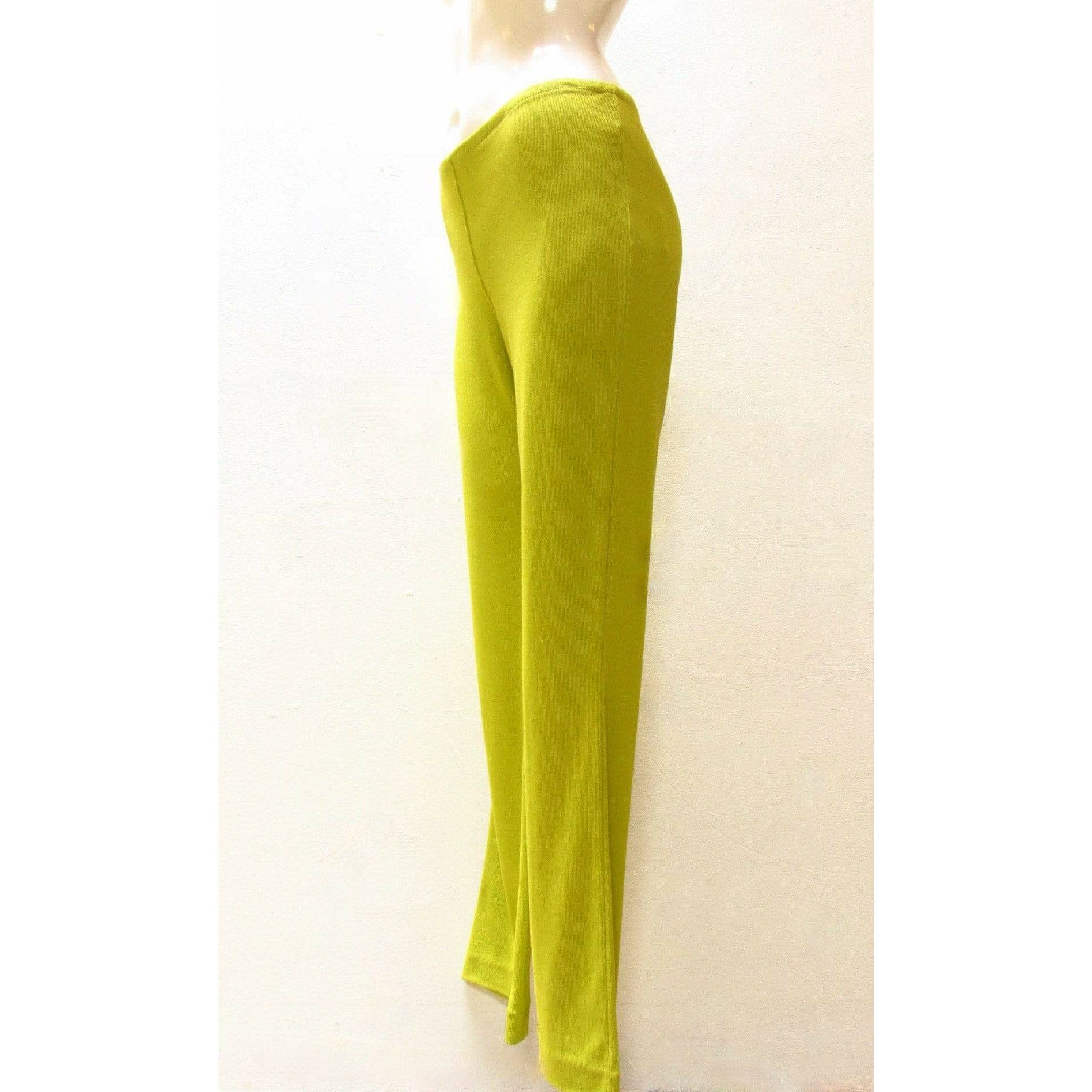 Matsuda Vintage Chartreuse Stretch Pant - Anastasia Boutique