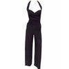 Jumpsuits & Rompers Norma Kamali Cayla Straight Leg Jumpsuit - Sleek Evening Wear Dark Slate Gray