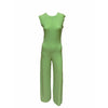 Jumpsuits & Rompers Norma Kamali Sleeveless Jumpsuit - Wide Leg Comfort Dark Sea Green