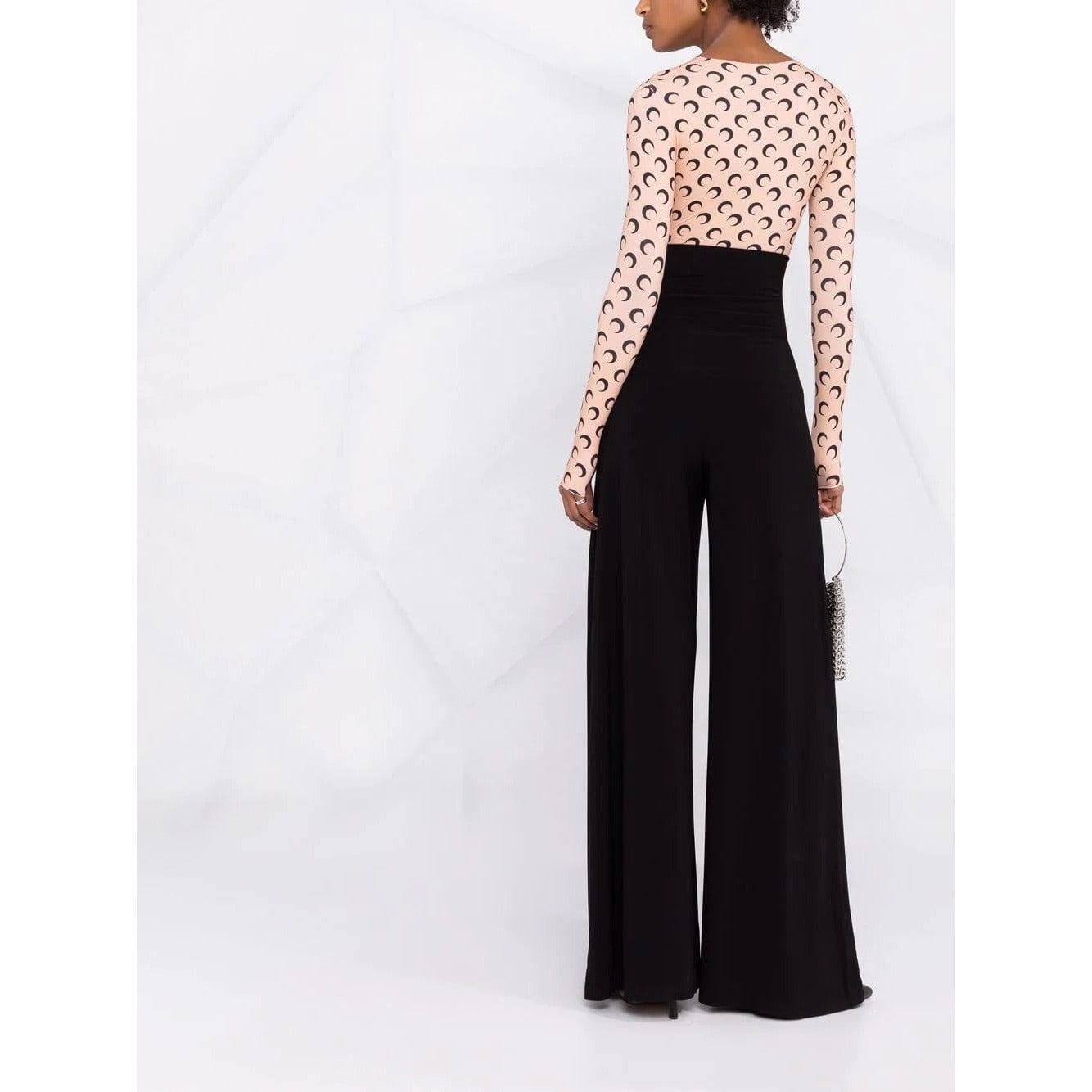 Pants Norma Kamali High-Waisted Wide-leg Trousers Black