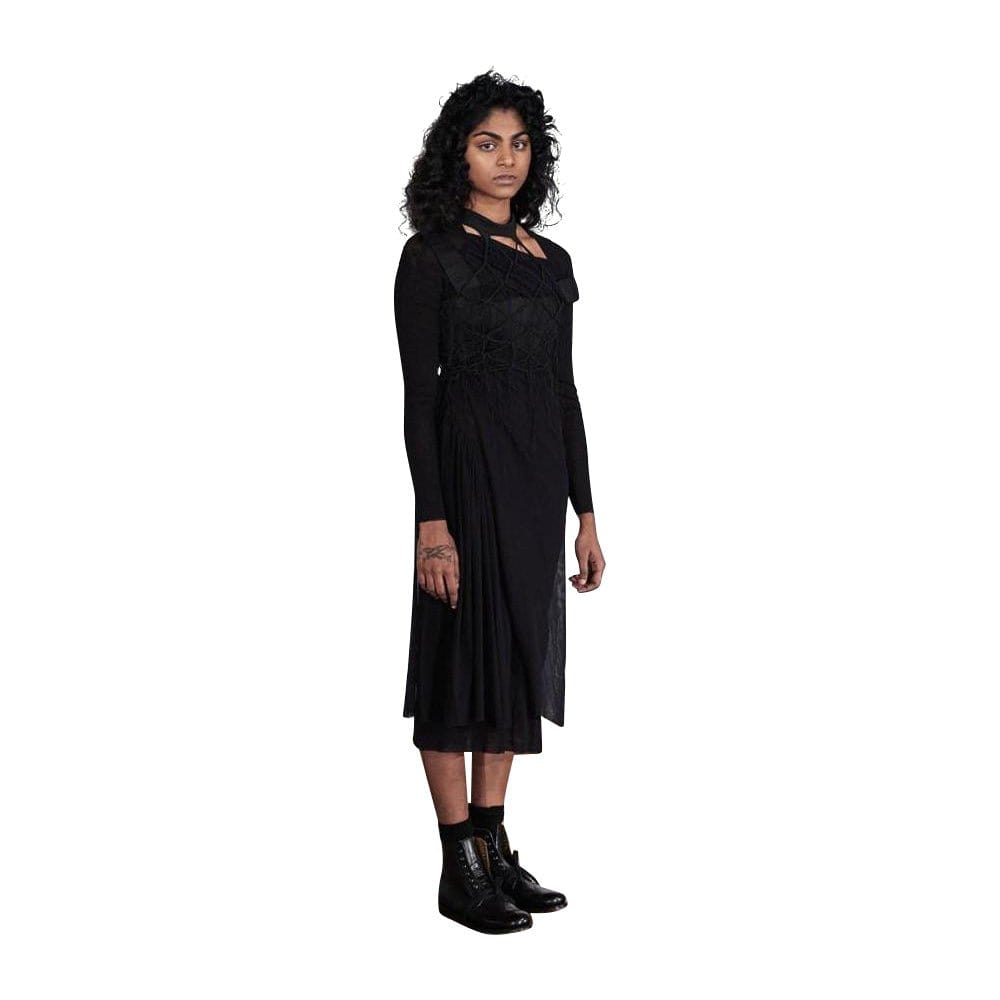 Phoebe English Mesh Dress Black