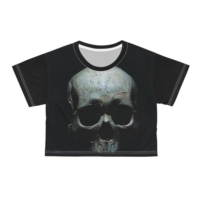 Printify All Over Prints White stitching / S AOP Crop Tee