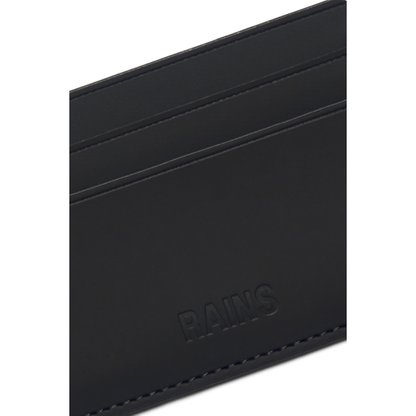 RAINS Accessories H2.8 x W3.9 x D0.1 inches / Black / Polyester RAINS Card Holder