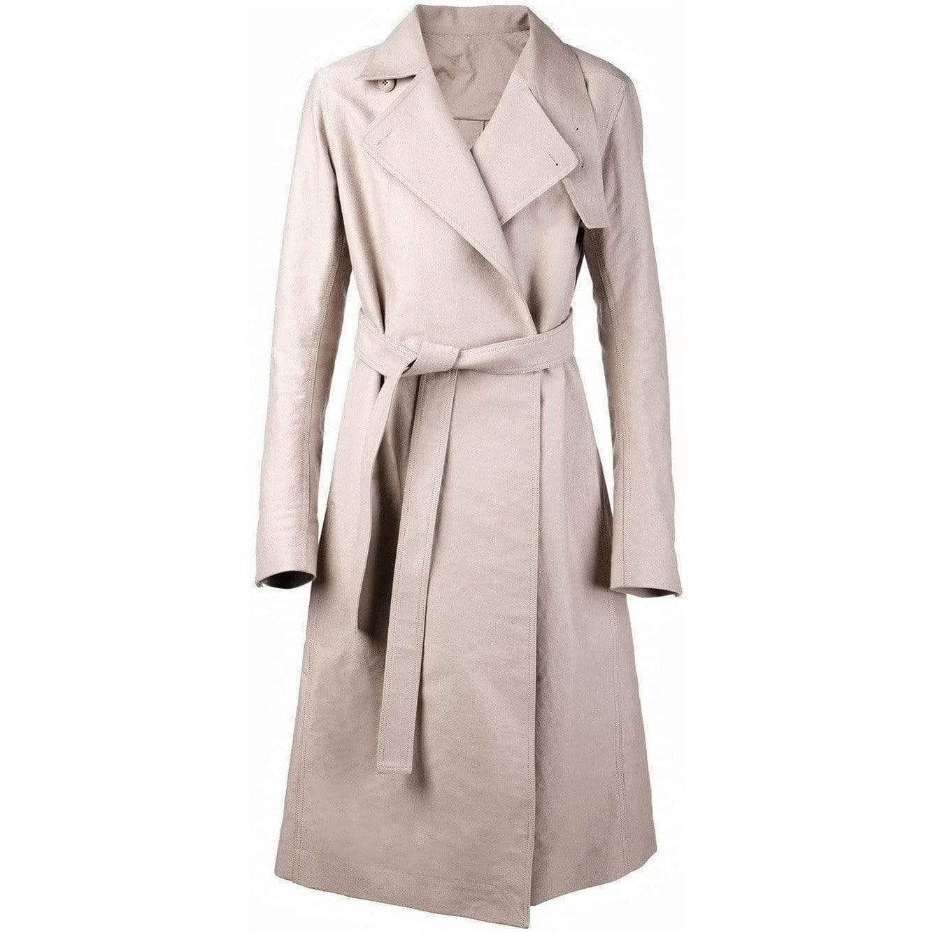 Rick Owens Trench Coat Gray