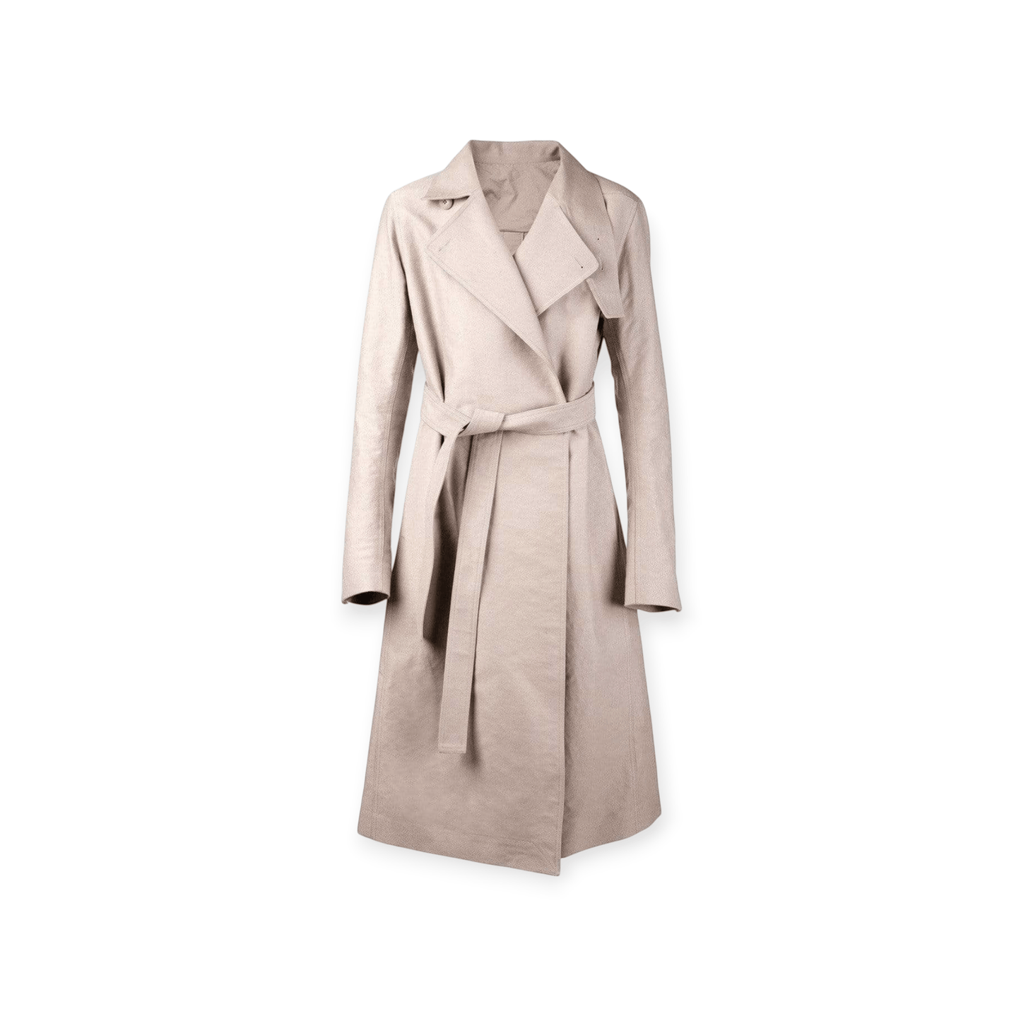Rick Owens Coats & Jackets 50 / Pearl / Cotton Rick Owens Trench Coat - Oversized Pearl Cotton Canvas