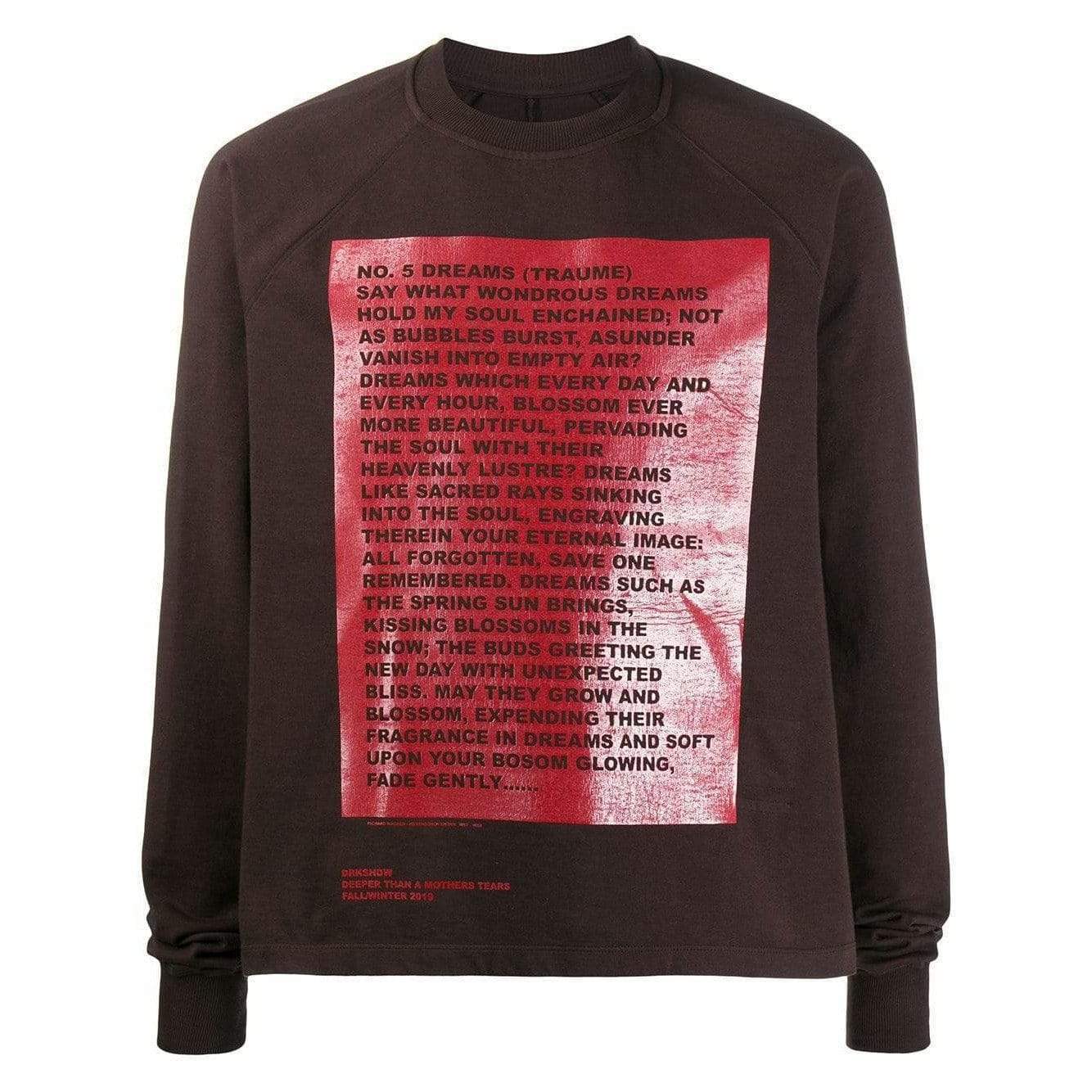 Rick Owens DRKHDW MEN Mens Sweatshirts Printed Sweatshirt