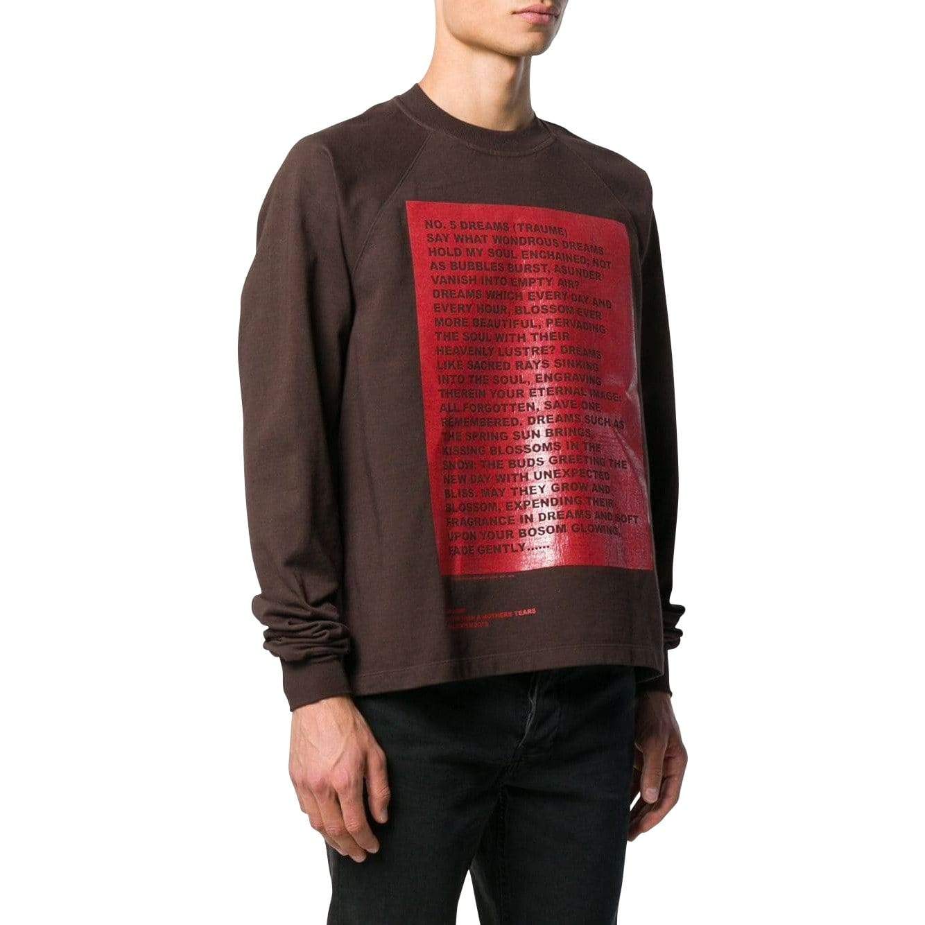 Rick Owens DRKHDW MEN Mens Sweatshirts Printed Sweatshirt