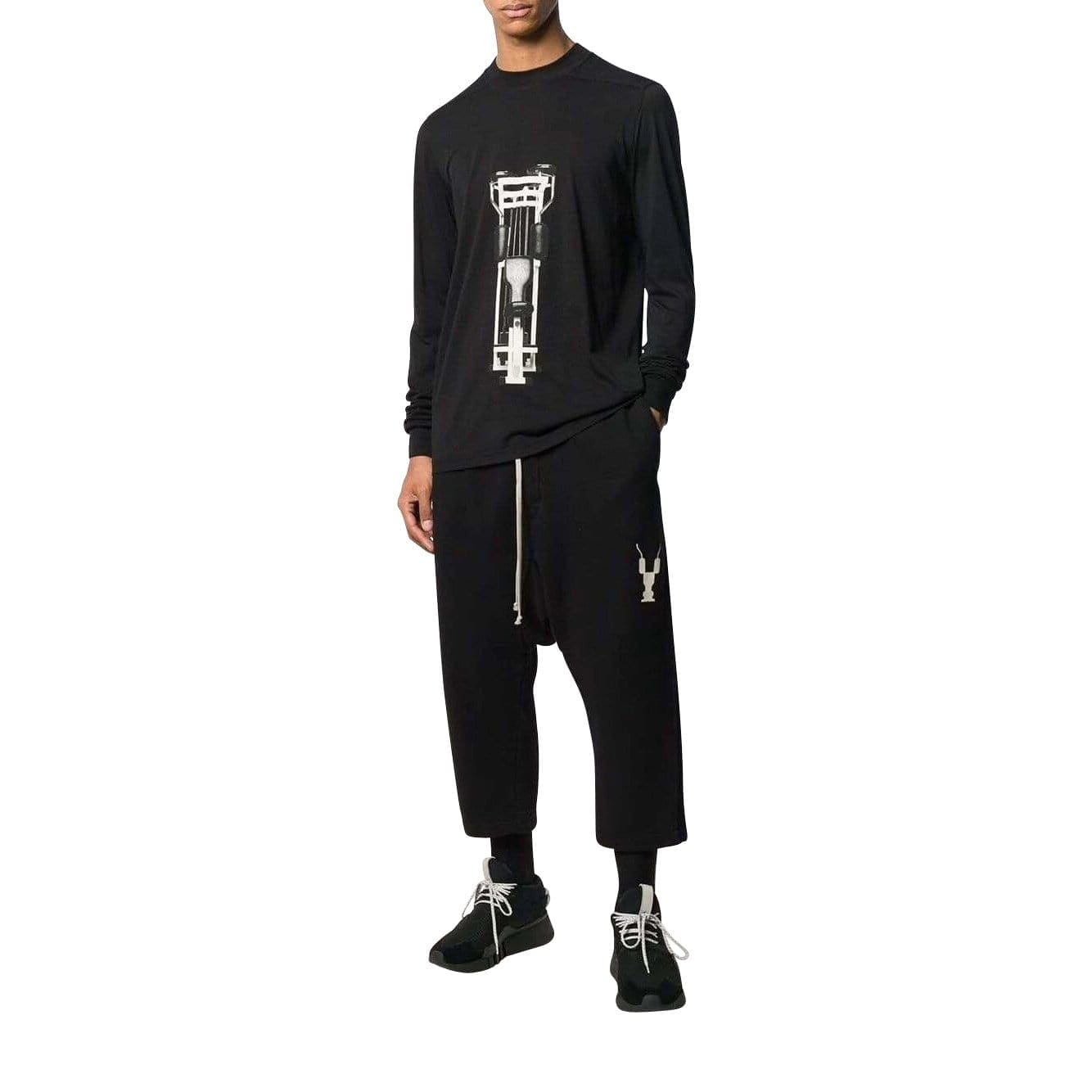 Rick Owens DRKHDW MEN Mens Sweatshirts s / black Printed Sweatshirt