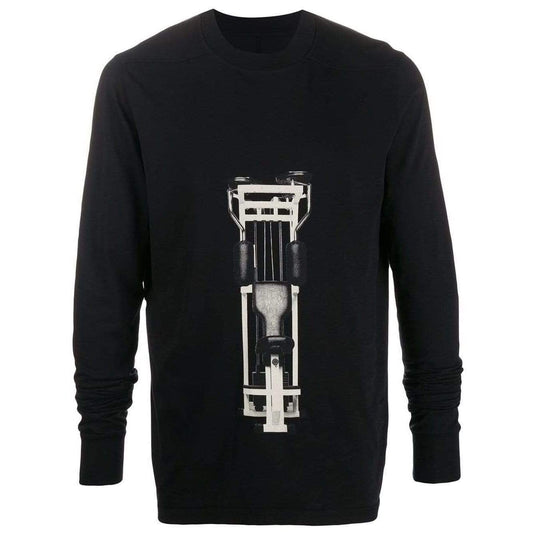 Mens Sweatshirts Printed Sweatshirt Black