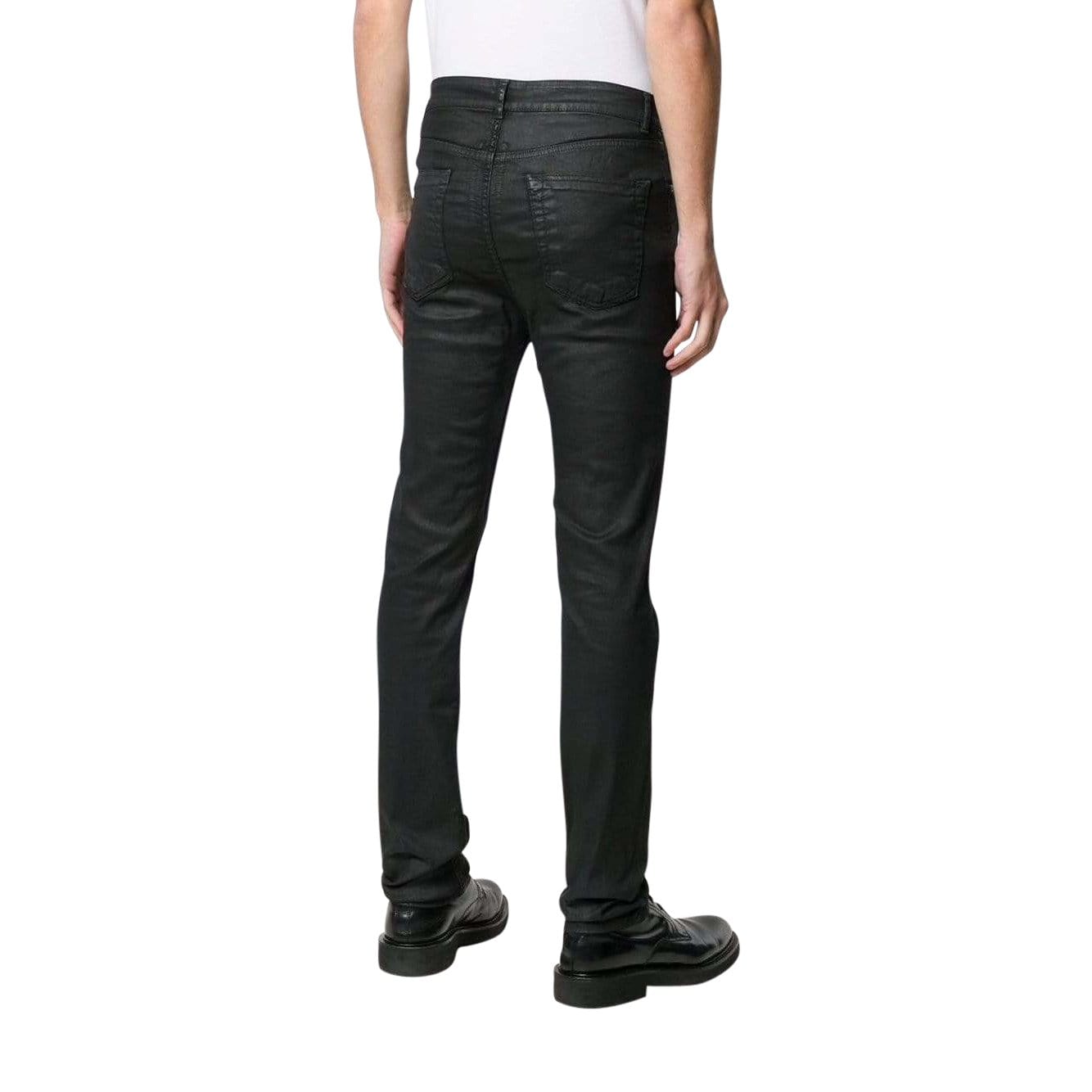 Mens Pants Rick Owens DRKSHDW Black Wax pants Thistle