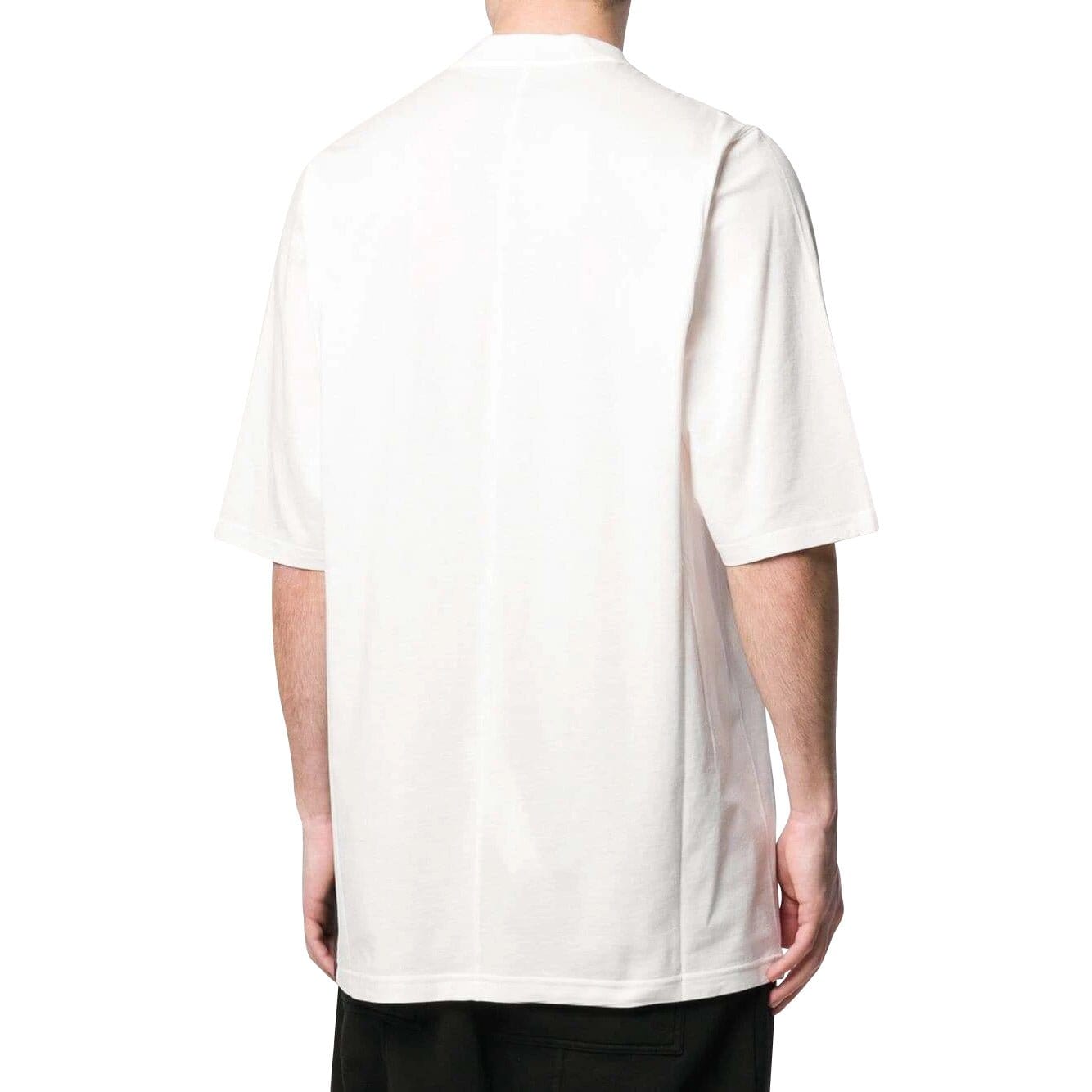 Mens Top Rick Owens DRKSHDW Striped Tee White Smoke