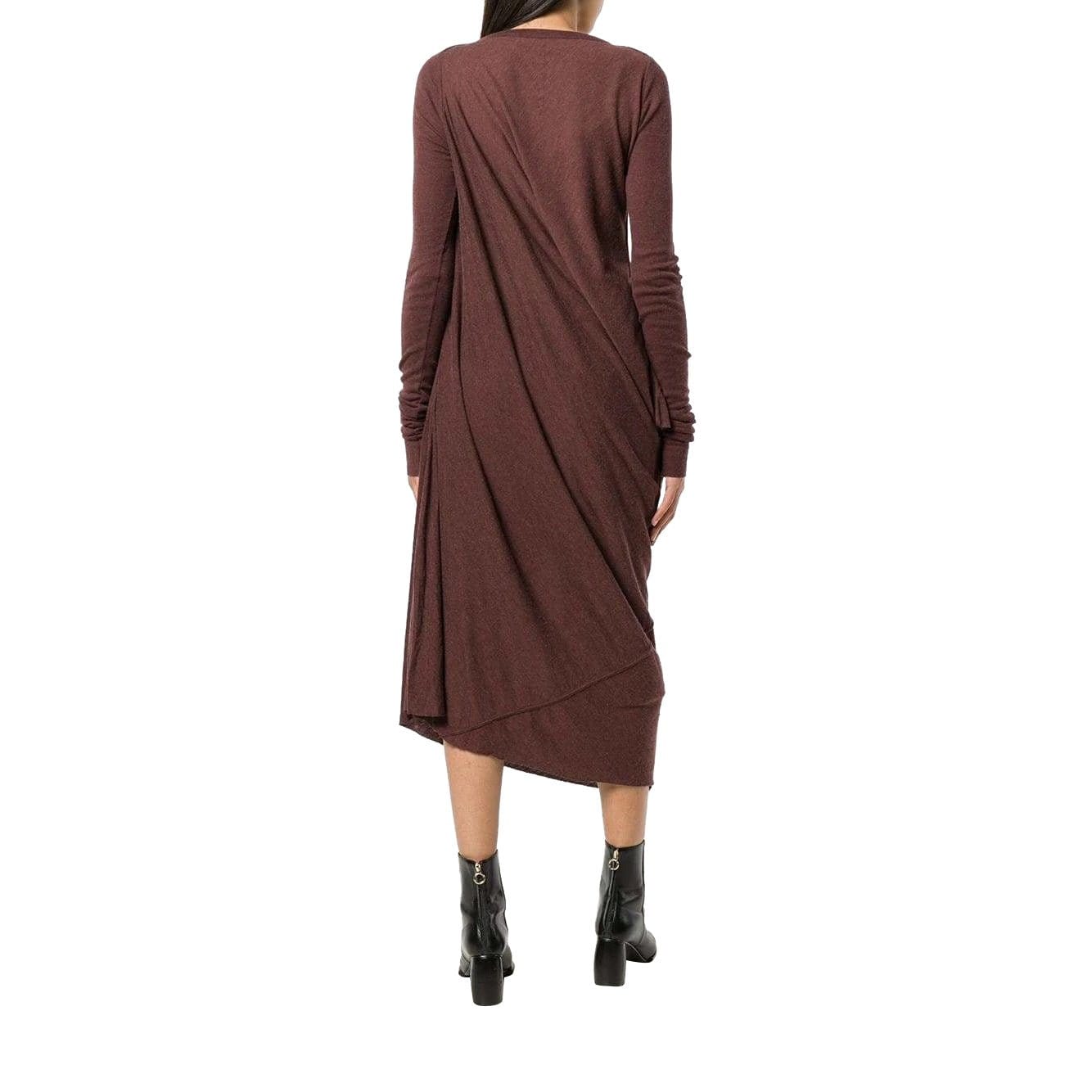 Dresses Rick Owens Lilies Side Drape Knit Dress Dark Slate Gray