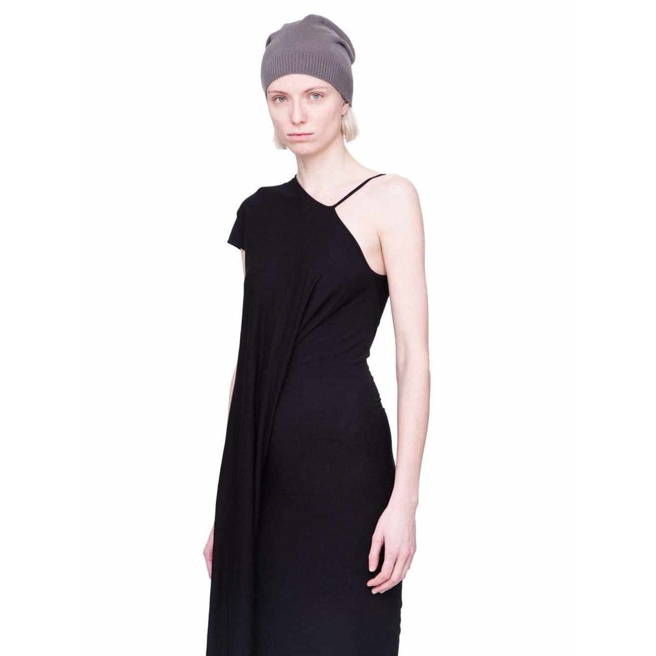 Rick Owens Lilies Long Dress - Black One-Shoulder Ruched by Rick Owens Lilies Rick Owens Lilies Long Dress - Black One-Shoulder Ruched by Rick Owens Lilies
