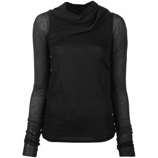 Shirts & Tops Rick Owens Lilies Draped Top Black