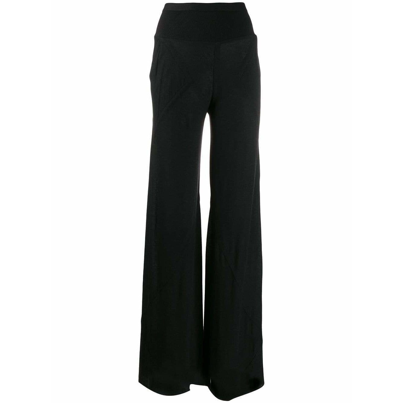 Womens Pants Rick Owens Lilies Wide Leg Pants Black