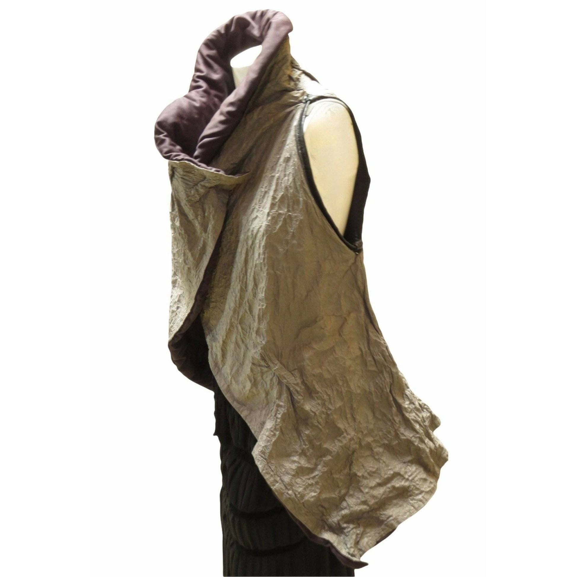 Vests Simona Tagliaferri Sculptural Vest Dim Gray