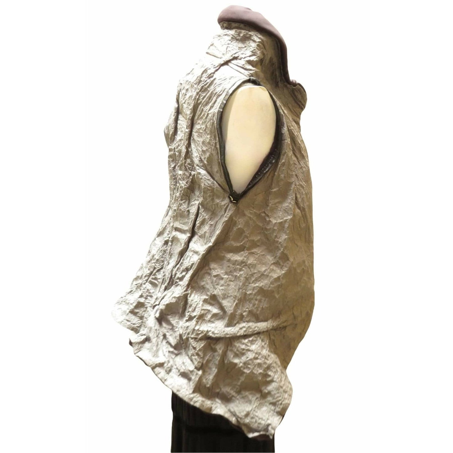 Vests Simona Tagliaferri Sculptural Vest Dim Gray