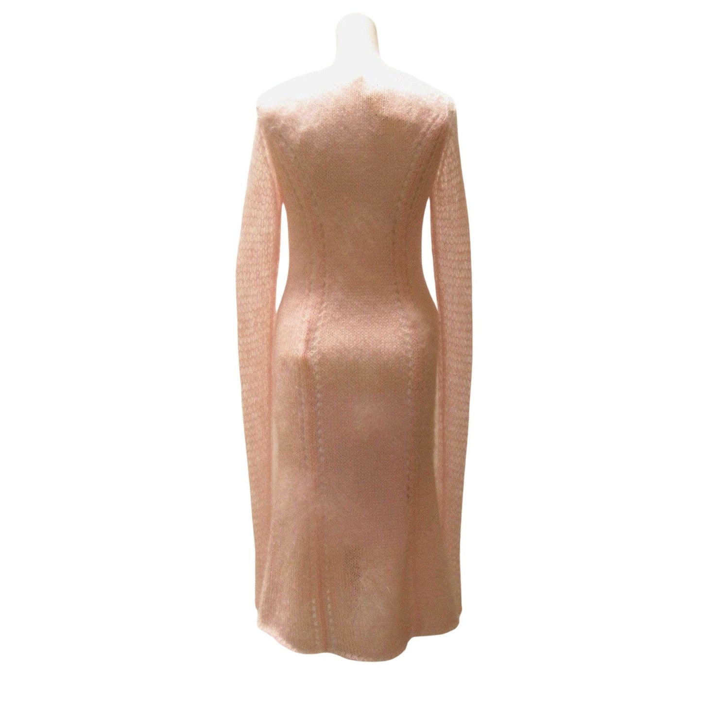 Dresses TAO Comme Des Garçons Pink Mohair Sweater Dress Dim Gray