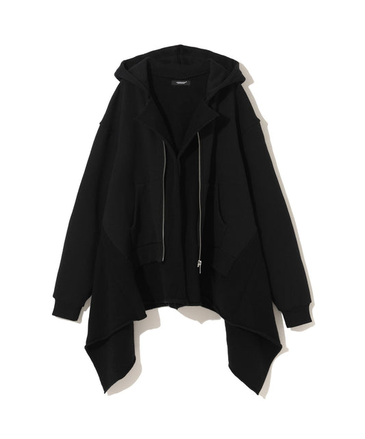 Undercover Clothing/jackets Undercover Black asymmetric Hoodie