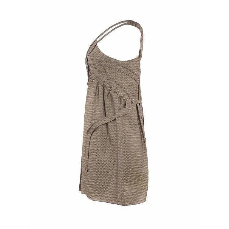 Dress UNDERCOVER Vintage short Dress - Silk Gold Dim Gray