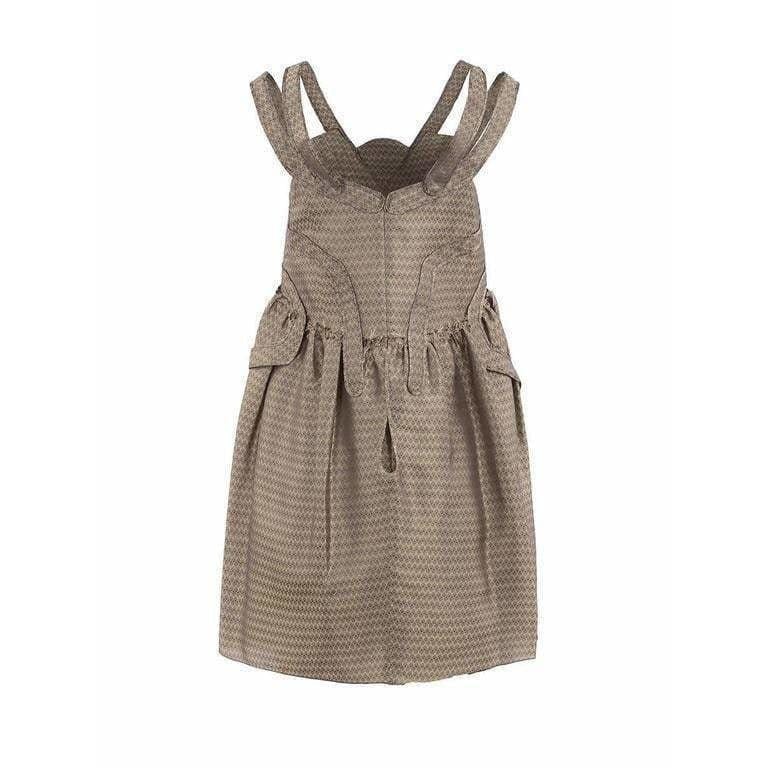 UNDERCOVER Vintage Gold Silk Mini Dress - Made in Japan 3jp / matte Gold UNDERCOVER Vintage Gold Silk Mini Dress - Made in Japan 3jp / matte Gold