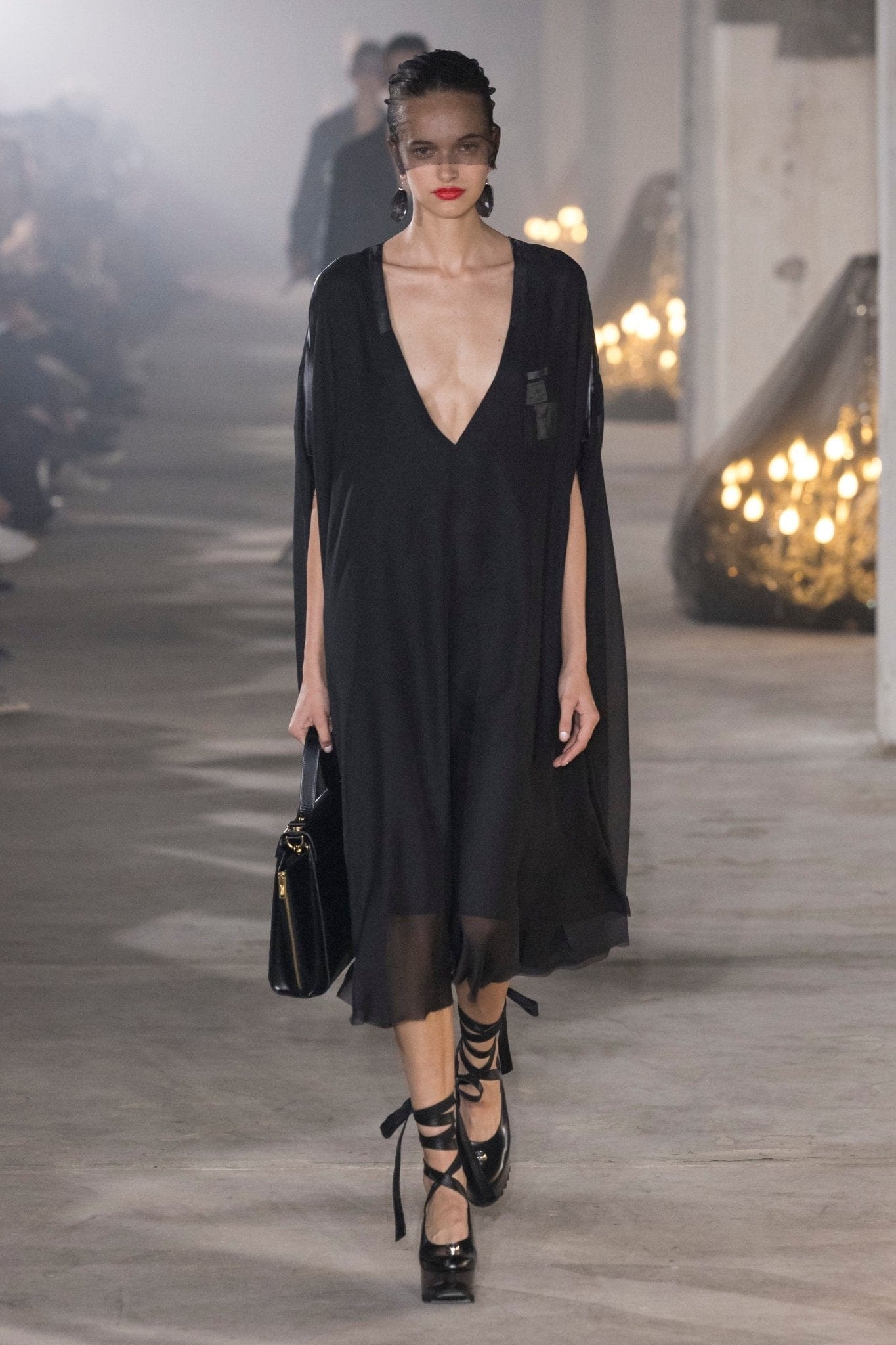 Undercover Black Kaftan Onepiece Dress (SS24) Undercover Black Kaftan Onepiece Dress (SS24)