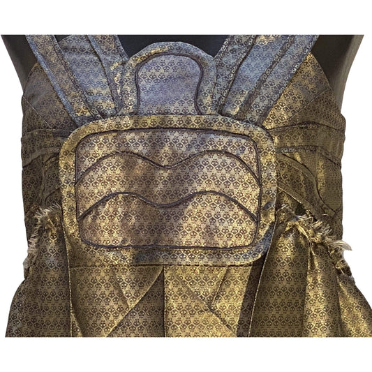 Dresses Undercover Vintage Web Dress - Gold Silk Iridescent White Smoke