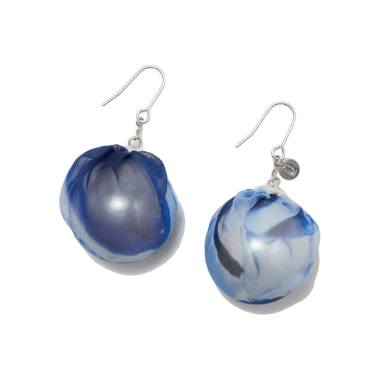 Undercover Earrings OS / Blue Base / Pearl and Polyester Undercover SS24 Pearl Earrings