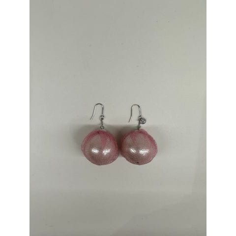 Undercover Earrings OS / Pink / Pearl and Silk Undercover Pearl Earrings