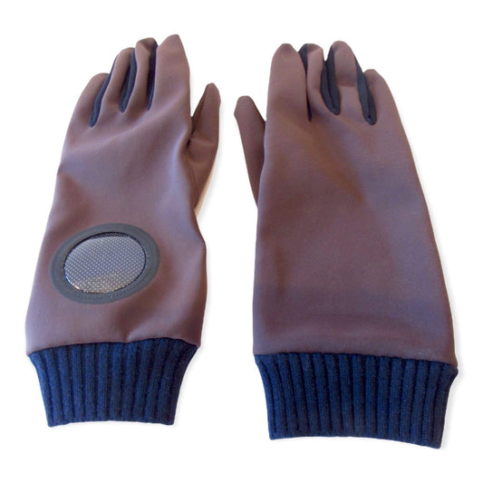 Gloves & Mittens Undercover Nylon Gloves - Brown Wool Cuff Dim Gray