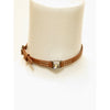 Necklaces Undercover Less But Better Collar Necklace - Cognac Leather Light Gray