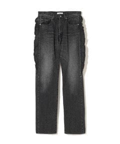 Undercover Pants Undercover Frayed Denim Ruffle Pants