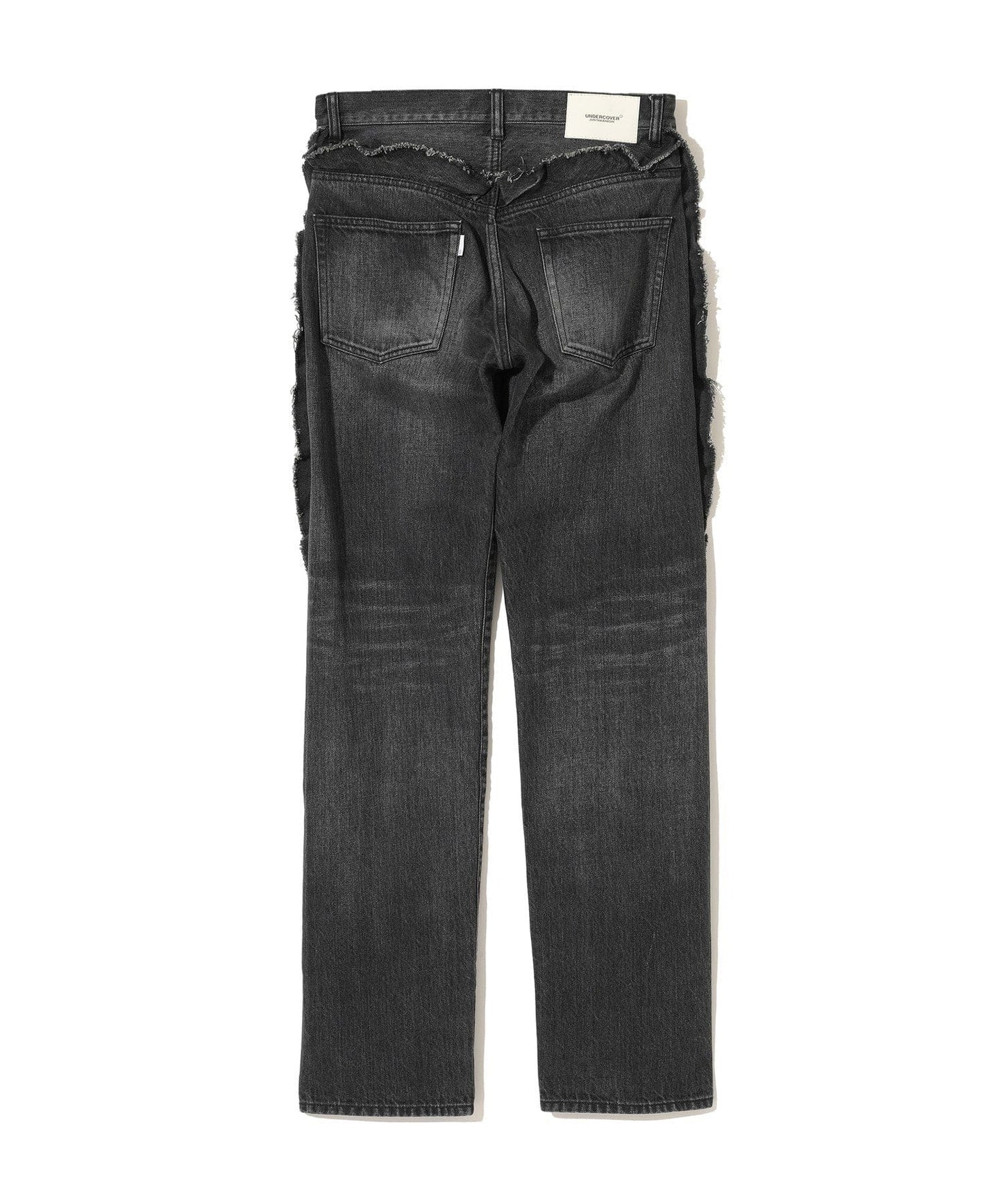 Undercover Pants Undercover Frayed Denim Ruffle Pants