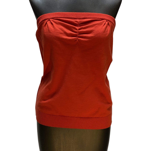 Shirts & Tops UNDERCOVER Strapless Tube Top - Red Cotton Cashmere White Smoke